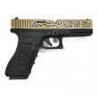 Страйкбольный пистолет WE Glock-17 Gen.3 Bronze, с гравировкой (WE-G001BOX-FP) - фото № 10
