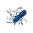 Нож складной Victorinox Huntsman 1.3713.T2 (91 мм, полупрозрачный синий) - фото № 1