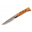 Нож складной Opinel Tradition Animalia №08, 8,5 см, рукоять дуб, рис. олень - фото № 1