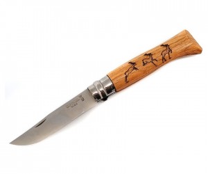 Нож складной Opinel Tradition Animalia №08, рисунок – олень