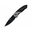 Нож складной Sanrenmu Outdoor, лезвие 68 мм, рукоять нерж. сталь, черный - фото № 1