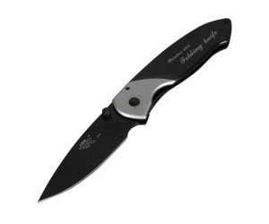 Нож складной Sanrenmu Outdoor, лезвие 68 мм, рукоять нерж. сталь, черный