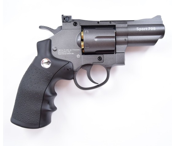 Borner Super Sport 708 2.5″  Pack Revolver de balines Full Metal  (perdigones Bolas de Acero BB's). Arma de Aire comprimido CO2 Calibre 4,5mm  Potencia de 2.55 Julios : : Deportes y aire libre