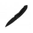 Нож складной Sanrenmu Outdoor, лезвие 68 мм, рукоять нерж. сталь, черный - фото № 2