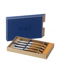 Набор кухонных ножей Opinel Table Chic №10 (4 шт.) 10 см, нерж. сталь, рукоять береза