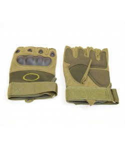 Перчатки с обрезанными пальцами Oakley tac-023b Green