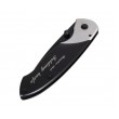 Нож складной Sanrenmu Outdoor, лезвие 68 мм, рукоять нерж. сталь, черный - фото № 3