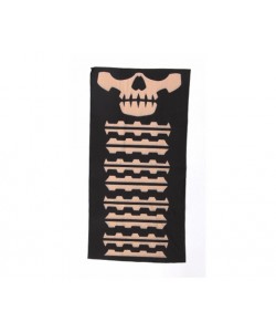 Шарф-маска орнамент скулы Black