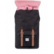 Рюкзак Herschel Little America Backpack 17L, черный с коричневыми пряжками - фото № 10