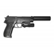 Страйкбольный пистолет Galaxy G.26A (Sig Sauer 226) с ЛЦУ и глушителем - фото № 9