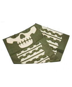 Шарф-маска орнамент скулы Green