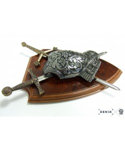 Панно, 2 мини-меча (Эскалибр и Тизона д'Сида), кираса, DE-506