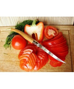 Набор кухонных ножей Opinel Table Chic №10 (4 шт.) 10 см, нерж. сталь, рукоять береза