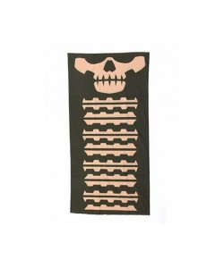 Шарф-маска орнамент скулы Green