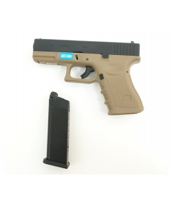 Страйкбольный пистолет WE Glock-19 Gen.3 Tan (WE-G003A-TN)