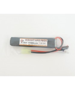 Аккумулятор iPower Li-po 7.4V 1100mAh 20C, 2 x (100x20x5) мм (2-лепестковый)
