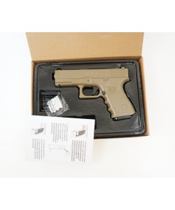 Страйкбольный пистолет Galaxy G.15D (Glock 23) песочный