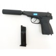 Страйкбольный пистолет WE Makarov 654K Black, с глушителем (WE-MA001-BK) - фото № 3