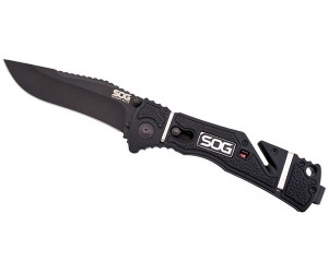 Нож полуавтоматический SOG Trident Elite Black TF-102