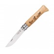 Нож складной Opinel Tradition Animalia №08, 8,5 см, рукоять дуб, рис. форель - фото № 1