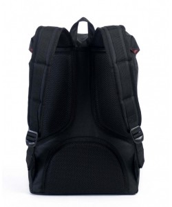 Рюкзак Herschel Little America Backpack 17L, черный с каучуковыми пряжками