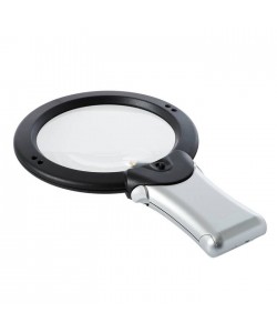 Лупа настольная с ручкой и подсветкой Veber MG1713-1, 2x-4x, 100 мм