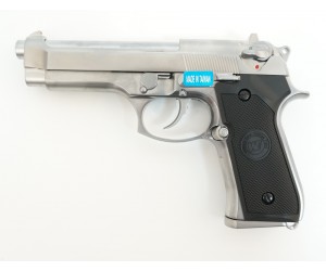Страйкбольный пистолет WE Beretta M92 GBB Chrome (WE-M002)