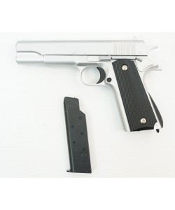 Страйкбольный пистолет Galaxy G.13S (Colt 1911) серебристый