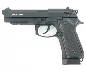 Страйкбольный пистолет KJW Beretta M9A1 CO₂ GBB Black