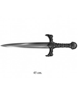 Дага (кинжал) Ричарда Львиное Сердце, в черных ножнах, никель (XII век) DE-4157-NQ