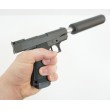 Страйкбольный пистолет Galaxy G.10A (Colt 1911 mini) с глушителем - фото № 5