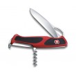 Нож складной Victorinox RangerGrip 0.9523.MC (130 мм, красный с черным) - фото № 2