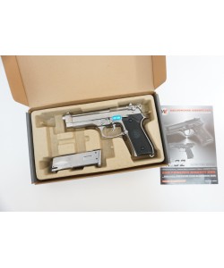Страйкбольный пистолет WE Beretta M92 GBB Chrome (WE-M002)