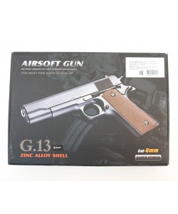 Страйкбольный пистолет Galaxy G.13S (Colt 1911) серебристый