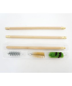 Набор для чистки ShotTime, калибр 12, деревянный шомпол +3 ерша