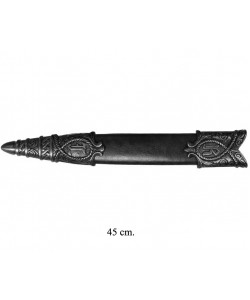 Дага (кинжал) Ричарда Львиное Сердце, в черных ножнах, никель (XII век) DE-4157-NQ