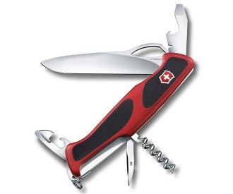 Нож складной Victorinox RangerGrip 0.9553.MC (130 мм, красный с черным)