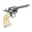 Пневматический револьвер Umarex Colt SAA 45 Pellet Nickel (5,5”) - фото № 3