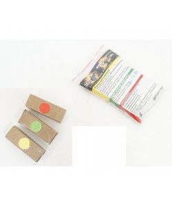 Минифейерверк цветного огня: красный, желтый, зеленый (9 штук)