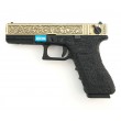 Страйкбольный пистолет WE Glock-18 Gen.3 Bronze, с гравировкой (WE-G002BOX-BR) - фото № 1