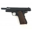 Страйкбольный пистолет KJW Colt M1911A1 Gas GBB Black - фото № 11