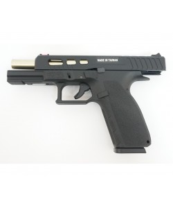 Страйкбольный пистолет KJW KP-13C CZ Custom CO₂ GBB Black