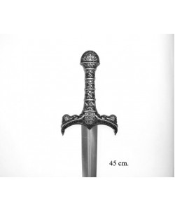 Дага (кинжал) Ричарда Львиное Сердце, в черных ножнах, никель (XII век) DE-4157-NQ