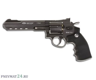 Пневматический револьвер Gletcher SW R6, пулевой (6”)