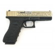 Страйкбольный пистолет WE Glock-18 Gen.3 Bronze, с гравировкой (WE-G002BOX-BR) - фото № 2