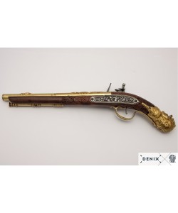 Макет пистолет кремневый, под дерево (Германия, XVII век) DE-1314