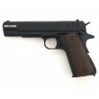 Страйкбольный пистолет KJW Colt M1911A1 Gas GBB Black - фото № 16