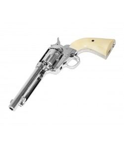 Пневматический револьвер Umarex Colt SAA 45 Pellet Nickel (5,5”)