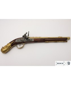 Макет пистолет кремневый, под дерево (Германия, XVII век) DE-1314