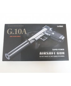 Страйкбольный пистолет Galaxy G.10A (Colt 1911 mini) с глушителем